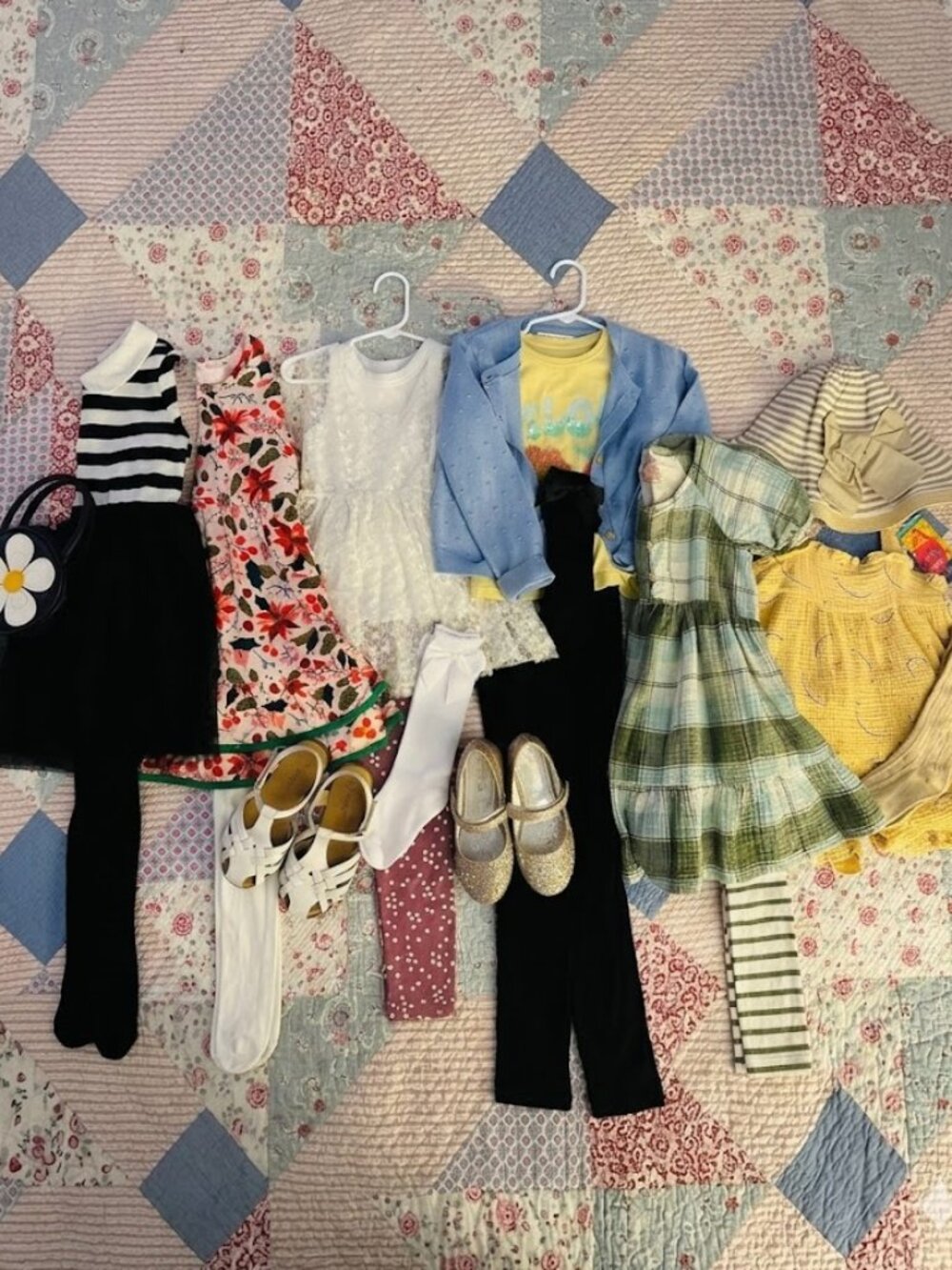 MEGA BUNDLE, girls dresses, shoes, tops, leggings sun hats and MORE 4/5T